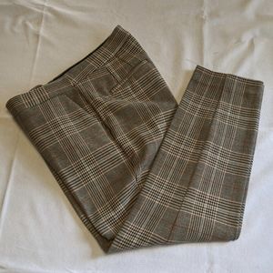 Express Plaid High Rise Ankle Pants